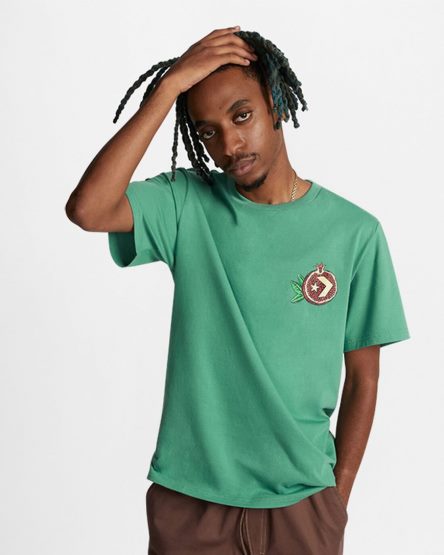 Men's Converse Pomegranate Graphic T-Shirts Green | AU 68910E
